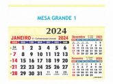 Calendário de Mesa 2024 - Mesa Grande 1