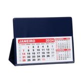 Calendário de Mesa Grande em PVC - AZUL