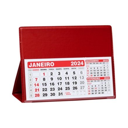 Calendário de Mesa Grande em PVC