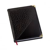 Agenda Croco Diagonal Preta