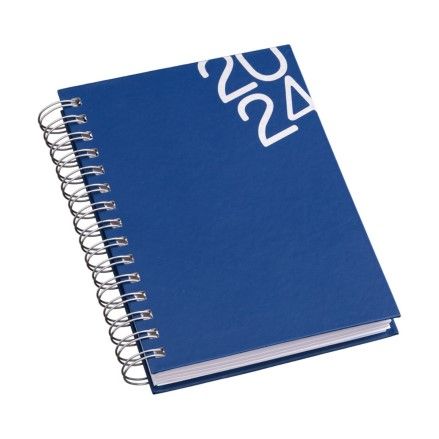 Agenda Wire-o Capa Premium Azul com Ano