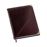 Agenda Croco Diagonal Vinho