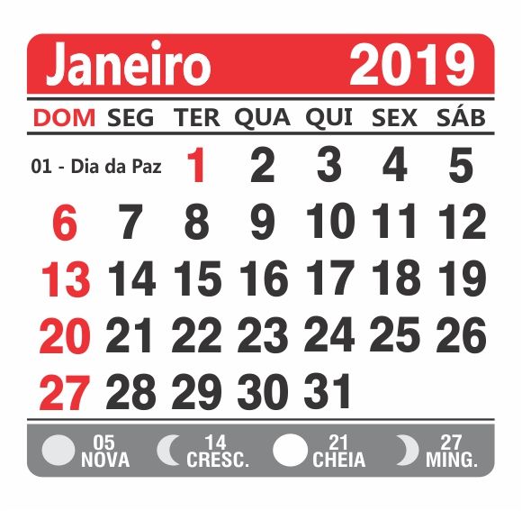 Mini Calendario 5x5