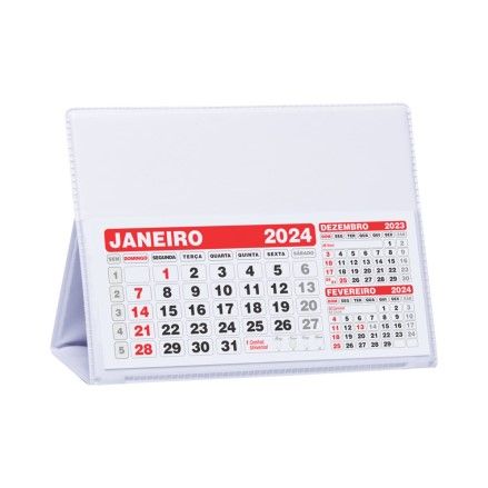 Calendário de Mesa Grande em PVC