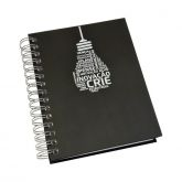 Planner Wire-o Capa Prime Preta com Estampa Motivacional