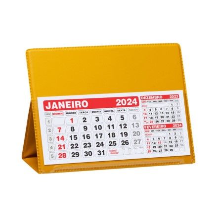 Calendário de Mesa Grande em PVC